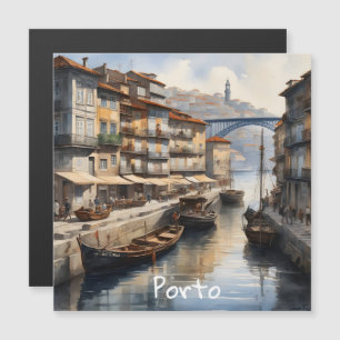Carte Magnétique Aquarelle de Porto
