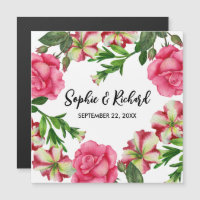 Aquarelle Fleurs roses Illustration de couronne