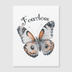 Carte Magnétique Aquarelle papillon sans peur Conception graphique,