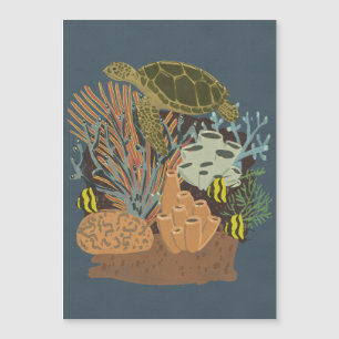 Carte Magnétique Aquarium Vintage