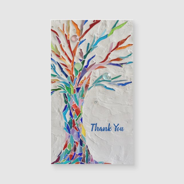 Carte Magnétique Arbre de Merci de vie (Devant)