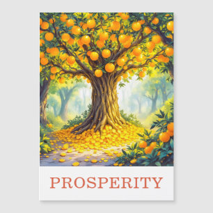 Carte Magnétique Arbre Orange Nature Prospérité Ar