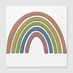 Carte Magnétique Arc En Ciel Avec Faux Rustique Papier Texture Aima