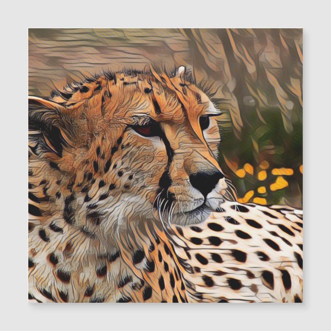Carte Magnétique ArtAnimal Cheetah (Devant)
