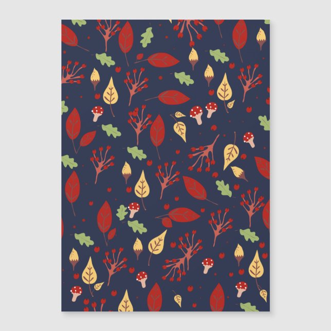 Carte Magnétique Automne automne motif (Devant)