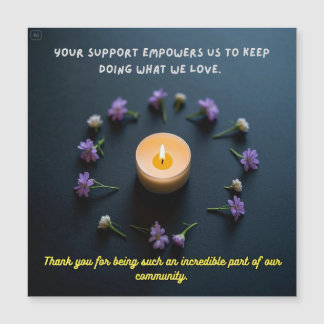 Carte Magnétique Avec Sincère Merci