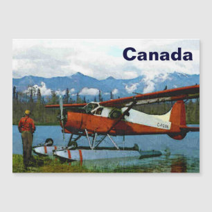 Carte Magnétique Avion flottant De Havilland Beaver - Canada