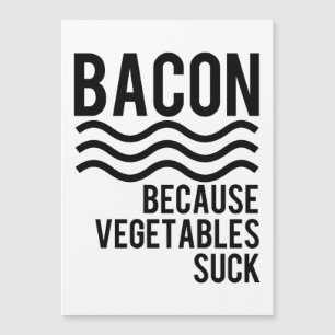Carte Magnétique Bacon ! ! Parce que les légumes bougent