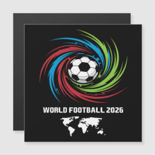 Carte Magnétique Balle de football Coupe du monde 2026