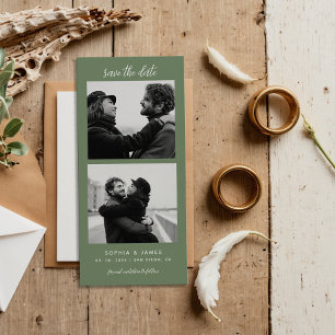 Carte Magnétique Bande Photo Moderne Mariage Magnétique Enregistrer