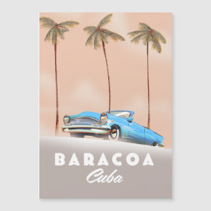 Carte Magnétique Baracoa Cuba voiture ancienne