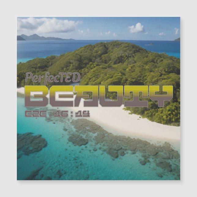 Carte Magnétique Beauté parfaite (Devant)