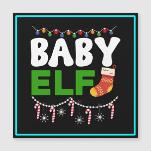 Carte Magnétique Bébé Elfe Noël Design de vacances-84608