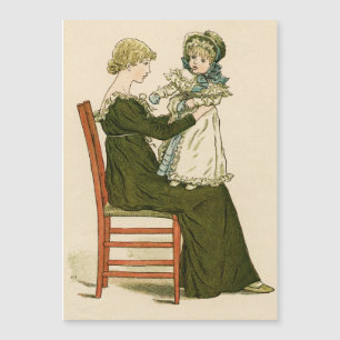 Carte Magnétique Bébé victorien Greenaway Mère