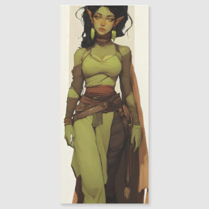 Carte Magnétique Belle Orc Girl Anime