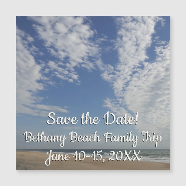 Carte Magnétique Bethany Beach II (Devant)