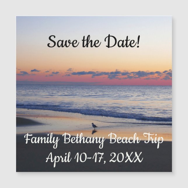 Carte Magnétique Bethany Beach Sunrise I (Devant)