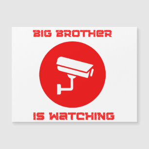 Carte Magnétique Big Brother regarde  1984 ingsoc