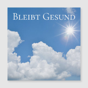 Carte Magnétique Bleibt Gesund -