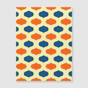 Carte magnétique Blue and Orange Mod Revival