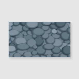 Carte Magnétique Blue River Rock Pebles Art