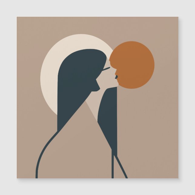 Carte Magnétique Boho Woman Sun (Devant)