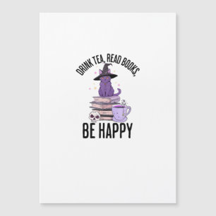 Carte Magnétique Boire Lire des livres Conception de Halloween Whim