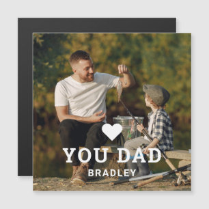 Carte Magnétique BON COEUR VOUS AIME PÈRE Noms de photos