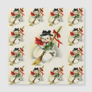 Carte Magnétique Bonhomme de neige 009