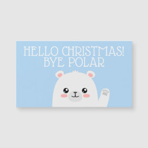 Carte Magnétique Bonjour Noël