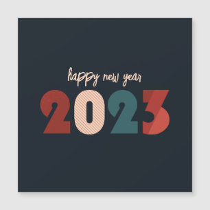 Carte Magnétique Bonne nouvelle année 2023 texte