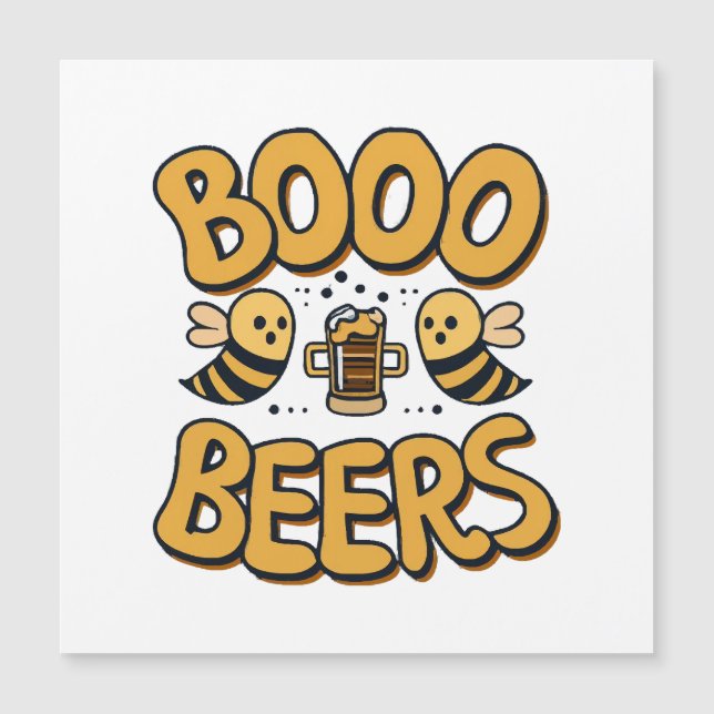 Carte Magnétique Boo Bees (Devant)