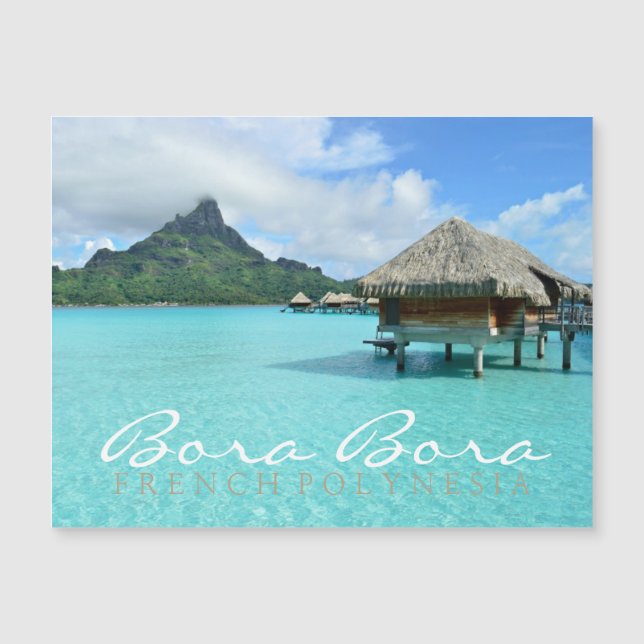 Carte Magnétique Bora Bora (Devant)
