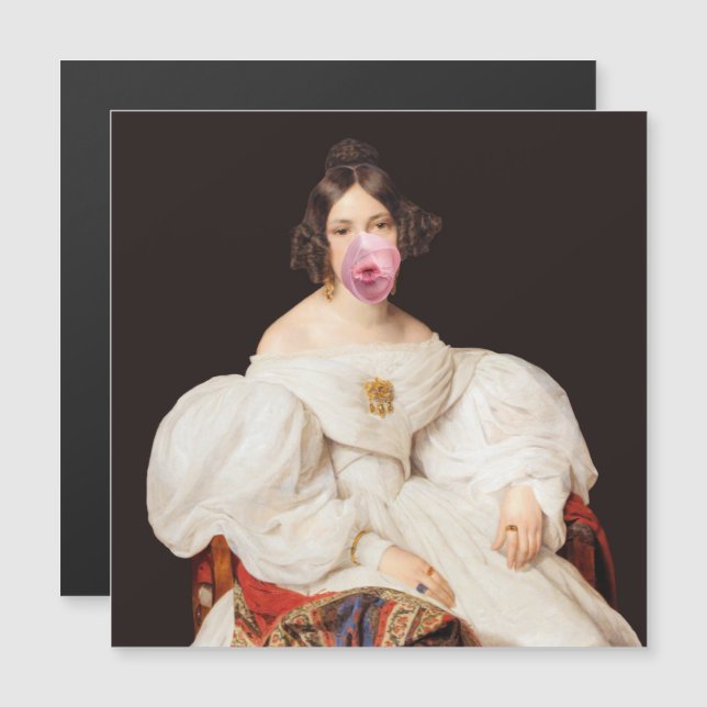 Carte Magnétique Boule éclatante de gomme Diva (Devant / Derrière)