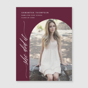Carte Magnétique Bourgogne Elle L'A Fait Arch Photo Graduation Magn