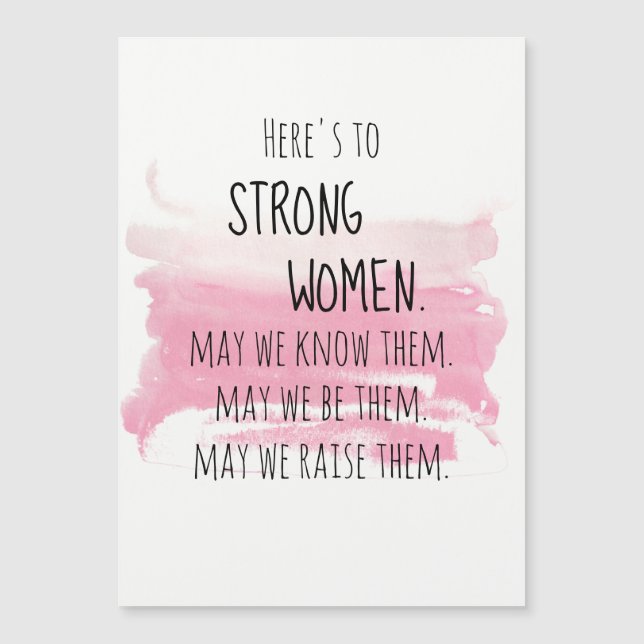 Carte Magnétique Brosse rose Brousse Broussailler Forte Femmes Enco (Devant)
