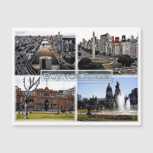 Carte Magnétique Buenos Aires - Argentine - Mosaic -
