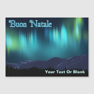 Carte Magnétique Buon Natale - Aurora Borealis