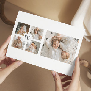 Carte Magnétique Cadeau Photo Minimaliste Tendance Père Collage Pap