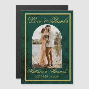 Carte Magnétique Cadeaux de Remerciement de Mariage Photo Amour et
