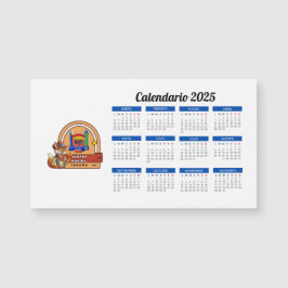 Carte Magnétique Calendario 2025 con logo