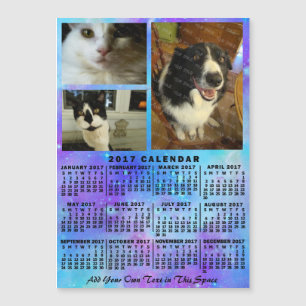 Carte Magnétique Calendrier 2017 (Voir la description pour la nouve