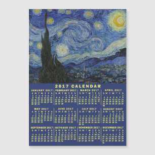 Carte Magnétique Calendrier 2017 (Voir la description pour la nouve