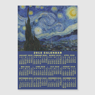 Carte Magnétique Calendrier 2018 (Voir la description pour la nouve