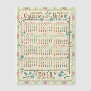 Carte Magnétique Calendrier 2018 (Voir la description pour la nouve