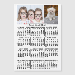 Carte Magnétique Calendrier 2019 (Voir la description pour la nouve