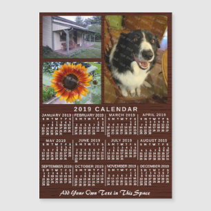 Carte Magnétique Calendrier 2019 (Voir la description pour la nouve