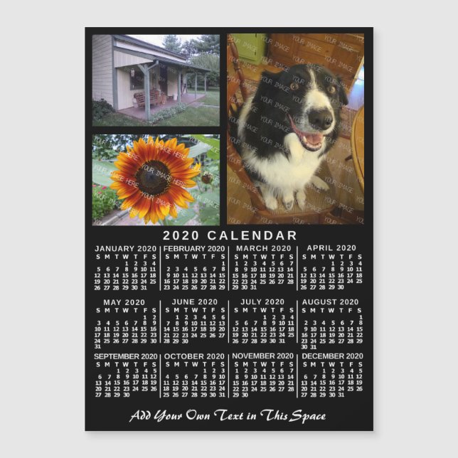 Carte Magnétique Calendrier 2020 (Voir la description pour la nouve (Devant)