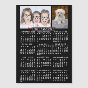 Carte Magnétique Calendrier 2021 (Voir la description pour la nouve