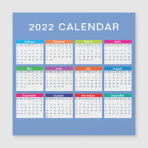 Calendrier 2022 simple et joli |